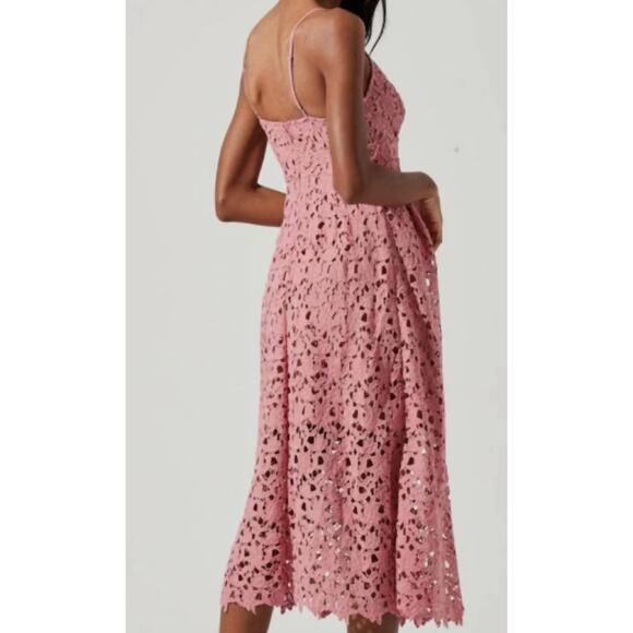 ASTR the Label A Line Lace Fit & Flare Midi Dress Small - Picture 2 of 11